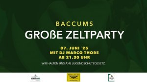 Schützenfest , SV Baccum-Münnigbüren 1620 e.V. | Zeltparty