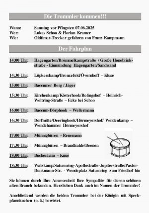Schützenfest 2025, Schützenverein Baccum-Münnigbüren 1620 e.V. | 5