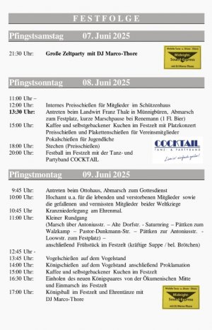 Schützenfest 2025, Schützenverein Baccum-Münnigbüren 1620 e.V. | 4