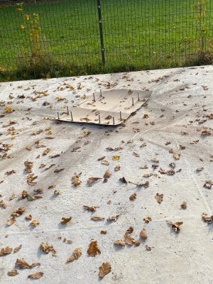 Neuer Schießstand | Halterung Bodenplatte