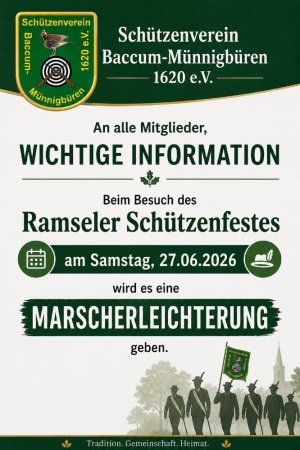 Marscherleichterung, SV Baccum-Münnigbüren 1620 e.V. | Marscherleichterung